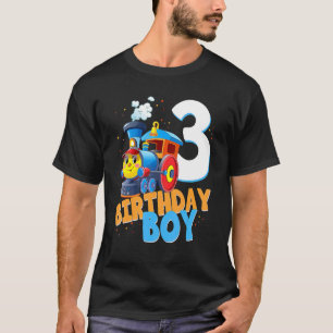 T-shirt 3rd Birthday Train Boys Girls 3 Years Old I'm Thre