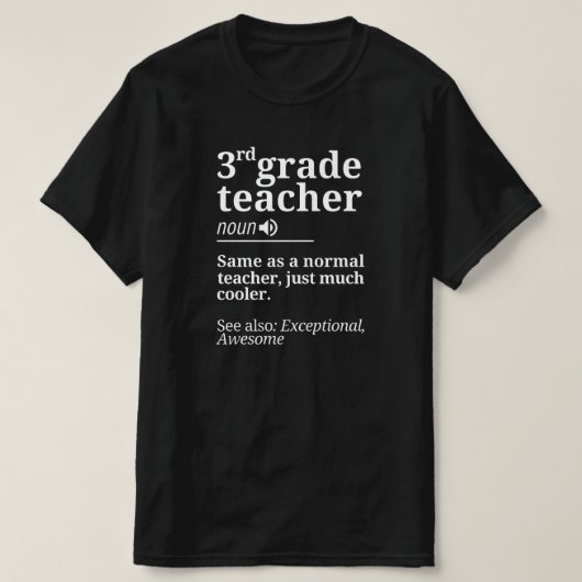 T-shirt 3rd Grade (Design devant)