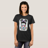 T-shirt 3rd Grade Crew Messy Bun Girl Tie Dye Back To Scho (Devant entier)