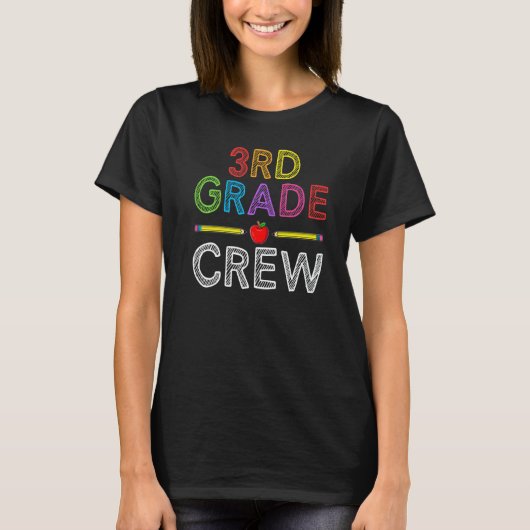 T-shirt 3rd Grade Crew  Third Grade Teacher 1st Day of Sch (Devant)