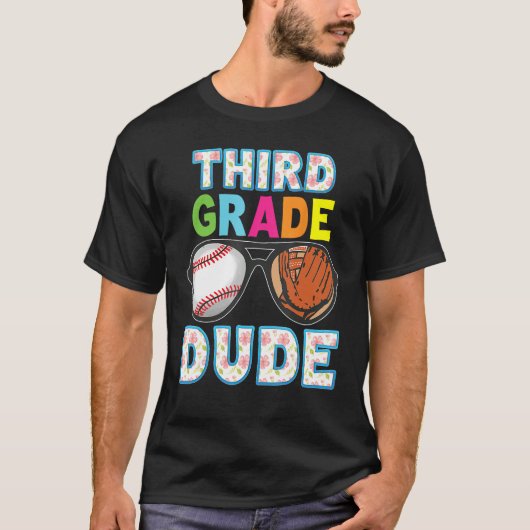 T-shirt 3rd Grade Dude Back To School Third Student Kid Ba (Devant)