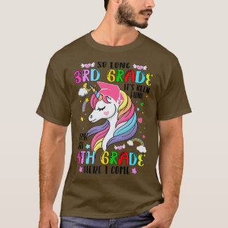 T-shirt 3rd Grade Graduation Magical Unicorn 4th Grade Her