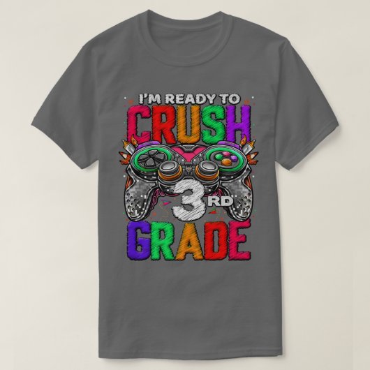 T-shirt 3rd Grade Level Unlocked Game On 3rd Grade Back To (Design devant)