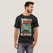 T-shirt 3rd Grade Level Unlocked Video Game Back To School (Devant entier)