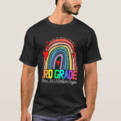 T-shirt 3rd grade rainbow leopard teacher team third grade (Devant)