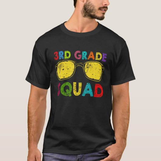 T-shirt 3rd Grade Squad Back To School Third Grade Teacher (Devant)