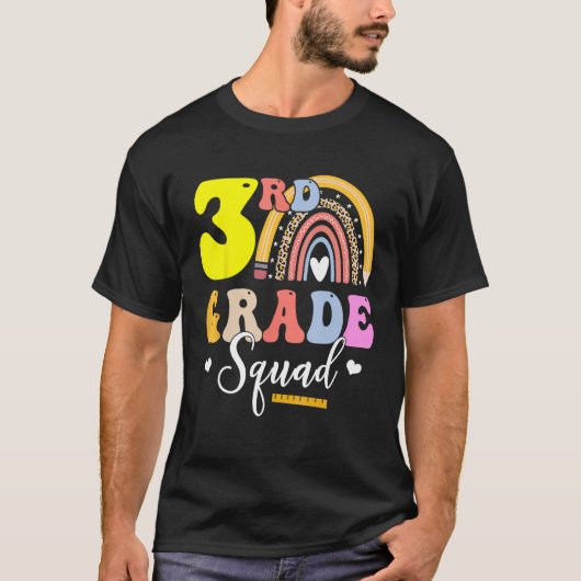 T-shirt 3rd Grade Squad Teachers Kids Third Grade Back to (Devant)
