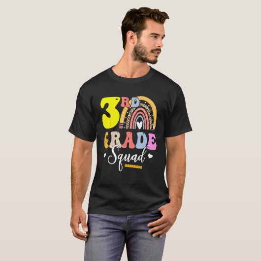 T-shirt 3rd Grade Squad Teachers Kids Third Grade Back to (Devant entier)