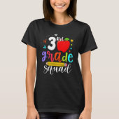 T-shirt 3rd Grade Squad Third Teacher Student Team Back To (Devant)