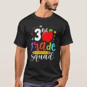 T-shirt 3rd Grade Squad Third Teacher Student Team Back To (Devant)
