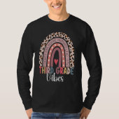 T-shirt 3rd Grade Vibes Rainbow Leopard Third Grade Teache (Devant)
