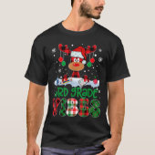 T-shirt 3rd Grade Vibes Teacher Buffalo Red Plaid Reindeer (Devant)