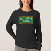 T-shirt 3rd Third Grade Crew Chalk Board Chalkboard (Devant)