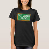 T-shirt 3rd Third Grade Crew Chalk Board Chalkboard (Devant)