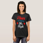 T-shirt 3rd Wedding Anniversary for Men Him Mr Right Husba (Devant entier)