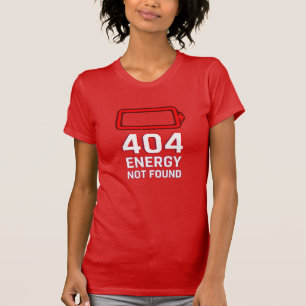 T-shirt 404 Énergie introuvable