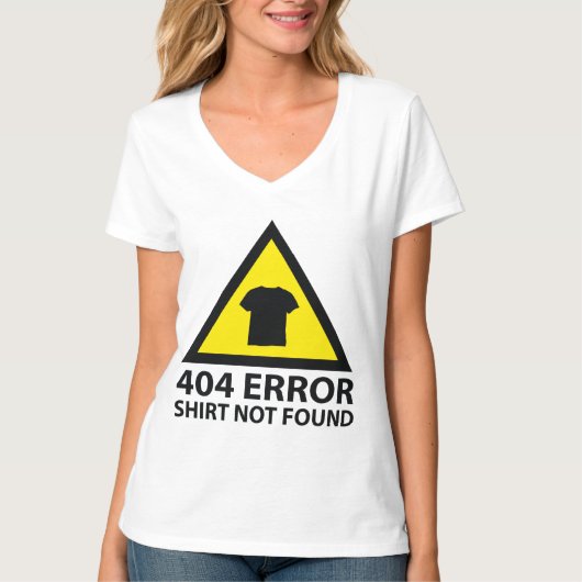 T-shirt 404 Erreur : Chemise introuvable (Devant)