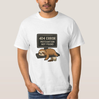 T-shirt 404 Erreur Sloth Funny
