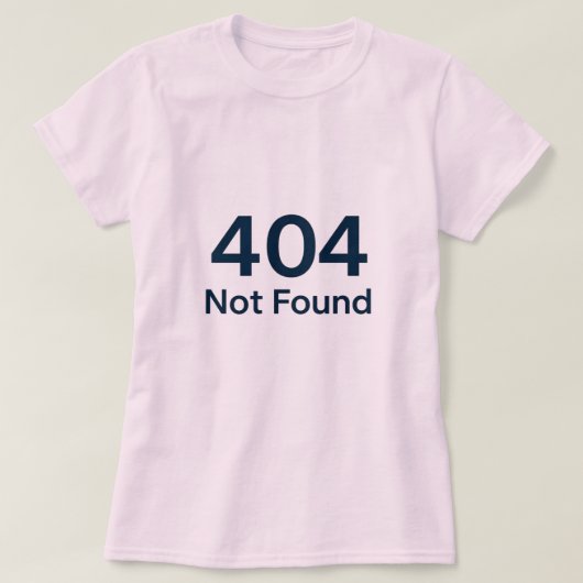 T-shirt 404 introuvable (Design devant)