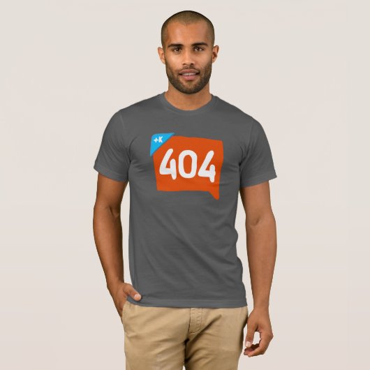 T-shirt 404 Klout non trouvé (Devant entier)