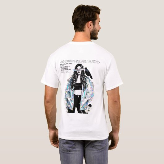 T-shirt 404 – Normal Not Found (Dos entier)