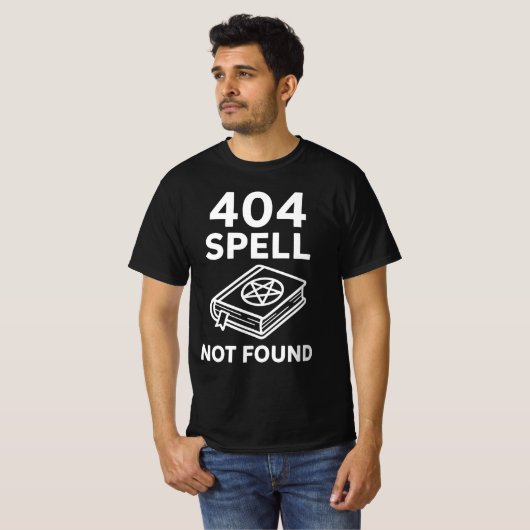 T-shirt 404 SPELL NOT FOUND | Wizard Tech Support Funny Ga (Devant entier)