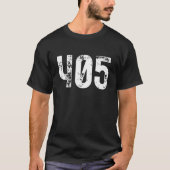 T-shirt 405 Area Code Oklahoma City OK Mobile Area Code 40 (Devant)