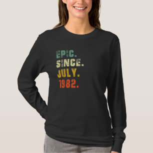 T-shirt 40 ans 40e anniversaire Epic depuis juillet 1982