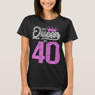 T-shirt 40 ans Cette reine est 40e anniversaire diamant c