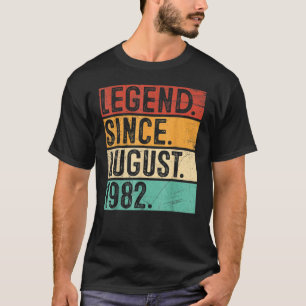 T-shirt 40 ans de légende depuis août 1982 40e anniversair
