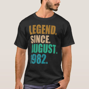T-shirt 40 ans de légende depuis août 1982 40e anniversair
