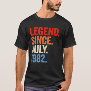 T-shirt 40 ans de légende depuis juillet 1982 40e annivers