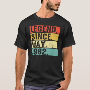 T-shirt 40 ans de légende depuis mai 1982 40e anniversaire