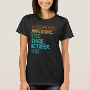 T-shirt 40 ans de légende depuis octobre 1982 40e annivers