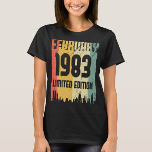T-shirt 40 ans de légende Vintage depuis février 1983 40e