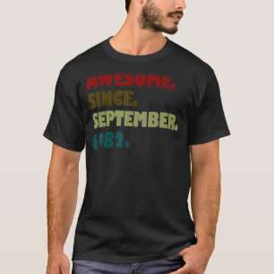 T-shirt 40 ans d'émerveillement depuis septembre 1982 Vint