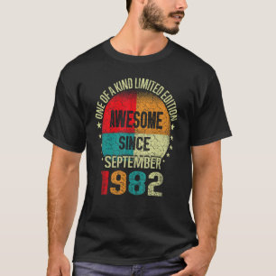 T-shirt 40 ans d'émerveillement depuis septembre 1982 Vint