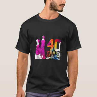 T-shirt 40 ANS D'ÊTRE ÉTONNÉ ÉCHEC 40E ANNIVERSAIRE réserv