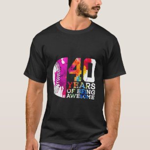 T-SHIRT 40 ANS D'ÊTRE UN BASEBALL INCROYABLE 40E ANNIVERSA