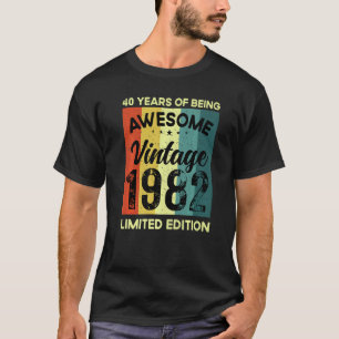 T-shirt 40 Ans D'Être Vintage