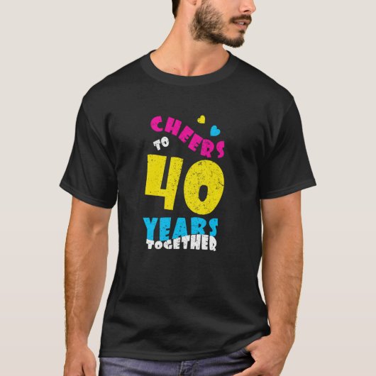 T-shirt 40 ans ensemble 40e Mariage Anniversa (Devant)