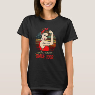 T-shirt 40 ans fantastique depuis 1982 40e anniversaire fe
