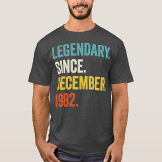T-shirt 40 ans légendaire depuis décembre 1982 40th Bi