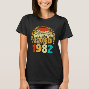 T-shirt 40 ans stupéfiant depuis octobre 1982 40e naissanc