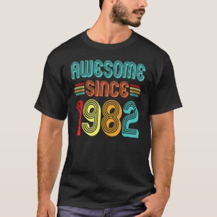 T-shirt 40 ans Vintage 1982 40e anniversaire 15