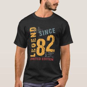 T-shirt 40 Ans Vintage 1982 40E Anniversaire Décoration