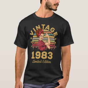 T-shirt 40 ans Vintage 1983 40e anniversaire 1