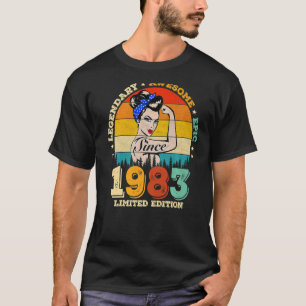 T-shirt 40 ans Vintage 1983 40e anniversaire 50