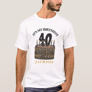 T-shirt 40 et au-dessus de la partie de colline -