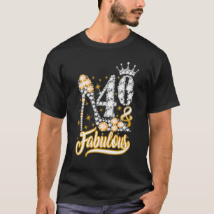 T-shirt 40 & Fabuleux 40 Ans 40e Anniversaire Diamond S